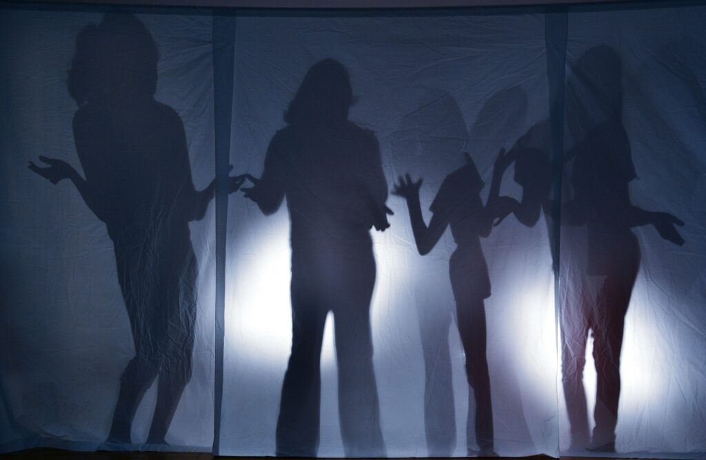 girl, backlighting, silhouette, unsure, uncertainty, confused, doubt, dubiously, the shade, blue, standing, shrug, person, people, female, confused, confused, doubt, doubt, shrug, shrug, shrug, shrug, shrug