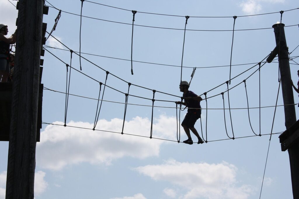 high ropes course, experiential education, climbing garden, voltage, overcoming, experiential education, experiential education, experiential education, experiential education, experiential education, overcoming, overcoming, overcoming, overcoming, overcoming